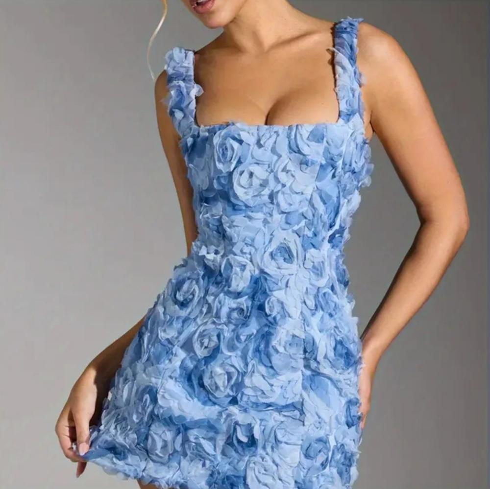 Women's Elegant Sexy Formal & Party Dress - Sleeveless Square/low neck flared
